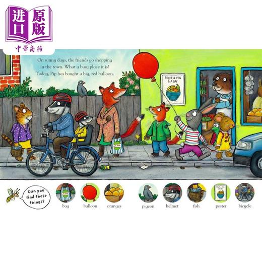 【中商原版】Pip and Posy 波西和皮普4册 英文原版 Look and Say 儿童故事绘本 贴纸活动书 Best of Friends Outdoor Explorers 商品图2