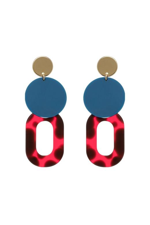 HAYES 几何图案叠加耳环 4336 商品图1