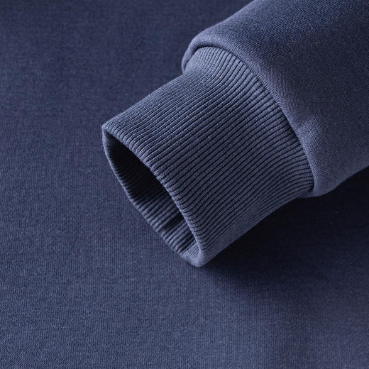 【加绒加厚  蚕丝混纺】罗蒙秋冬男装加绒卫衣男士休闲百搭保暖卫衣男长袖T恤 商品图8