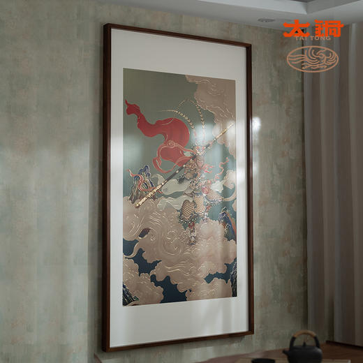 太铜 手工錾刻 铜雕画《福禄齐天》大圣 装饰画 玄关画 背景画 商品图4