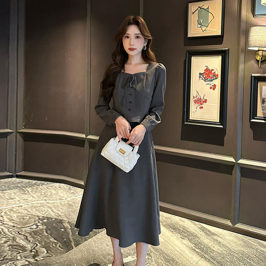 奢姿大码女装2025春季减龄波点方领两件套胖妹妹木耳边时尚套装9943955453 商品图4