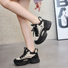 经典鲨2024年冬新款时尚拼色系带加绒保暖平底休闲跑步鞋女KW317-D58011 商品缩略图2