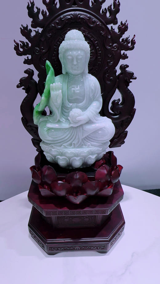 620495翡翠摆件【佛祖 大日如来】 商品图3