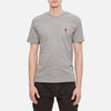 AMI 男士徽标刺绣棉质圆领短袖T恤 灰色 BFUTS001 724 055 商品缩略图1