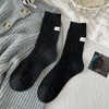 【日系中筒百搭袜】秋冬点子纱堆堆袜日系中筒袜百搭彩点布标袜加厚羊毛保暖复古袜子。ry 商品缩略图4