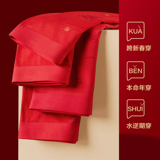 龙凤呈祥男士内裤3条盒装 商品图1