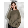 VIMAGE纬漫纪秋季新款落肩圆领慵懒时尚毛衣针织衫VC2401306 商品缩略图6