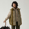 谜底羽绒马夹女2024冬季新品复古风立领拼接感鸭绒马甲244MY1662 商品缩略图0
