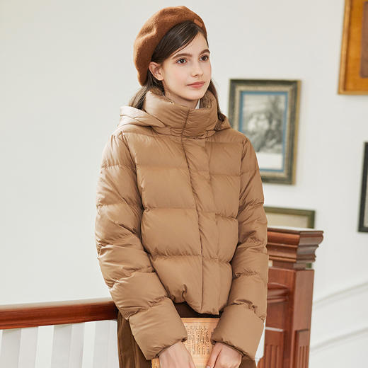 Famecoco范可儿肯豆短款美拉德羽绒服女冬FAB8AJ006 商品图2