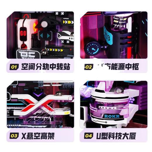 【裸眼观看3D时空隧道】ROKR若客平行世界往日之都微缩模型 立体视觉 驶入时空之门 探索未知轨迹 商品图3