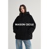 MAISON CECILE白色/黑色90白鹅绒带帽拉链羽绒服 商品缩略图2
