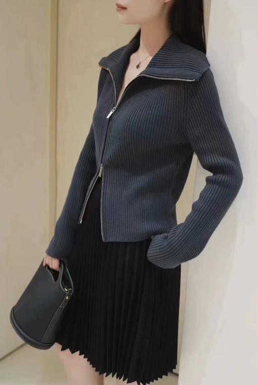 小禾！松弛且高及｜翻领/立领 羊毛花纱针织开衫毛衣【包邮/清仓不退换。 商品图7