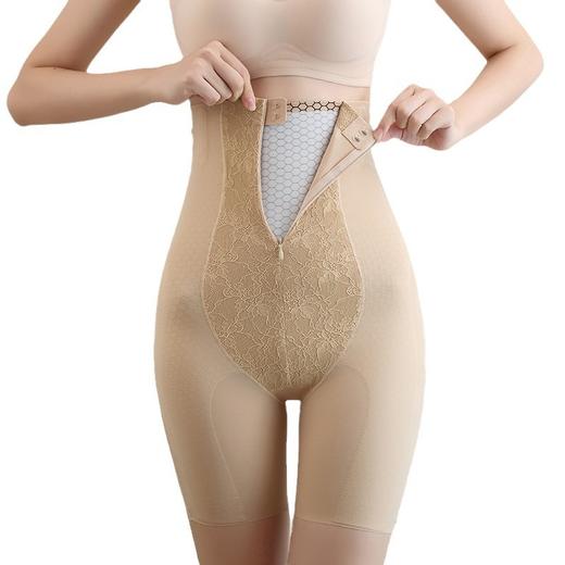 收腹0束缚 提臀塑形裤女拉链高腰收腹裤强效翘臀束腰产后塑身收胯薄款塑身裤 商品图4