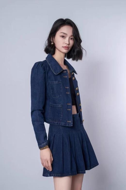 Stay2Weeks 宫廷俏皮风牛仔外套半裙套装 19088 商品图2