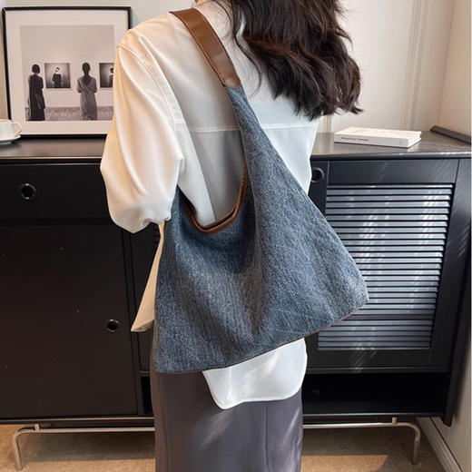 裁缝学苑AQ378大容量包包新款牛仔布单肩腋下包纸样通勤手提水桶包样板 商品图2