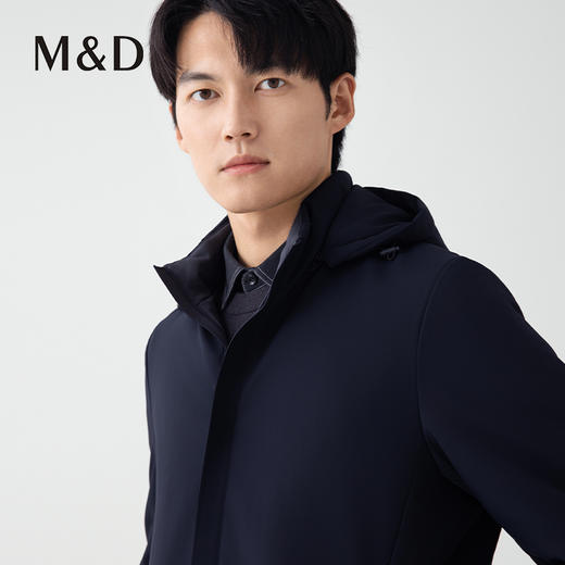 【名盾】立领连帽羽绒服，85%优质鸭绒，可拆卸内胆M0DL25676B 商品图3