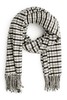 SUMMER & SAGE 经典百搭黑白格纹围巾 844 商品缩略图1