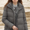 Famecoco范可儿加厚立领绗缝长款羽绒服女FAB8AH024 商品缩略图4