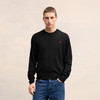 AMI 男士徽标刺绣羊毛针织衫 黑色 BFHKS001 001 001 商品缩略图1