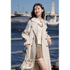 鹿向南《莱茵河畔》中长款风衣女2024新款秋季气质收腰英伦风外套 商品缩略图1