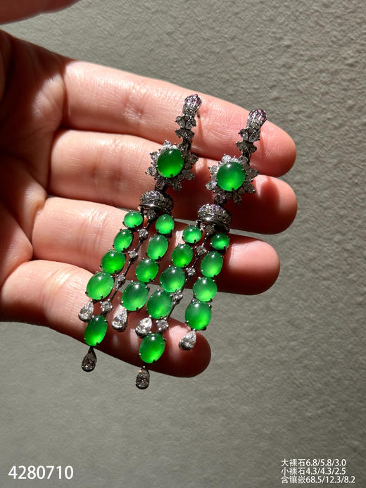 4280710 ，蛋面耳坠。具体价格微信咨询 商品图2