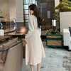 奢姿大码女装2025春季气质POLO领连衣裙胖妹妹小香风时尚拼接裙子9943855208 商品缩略图3