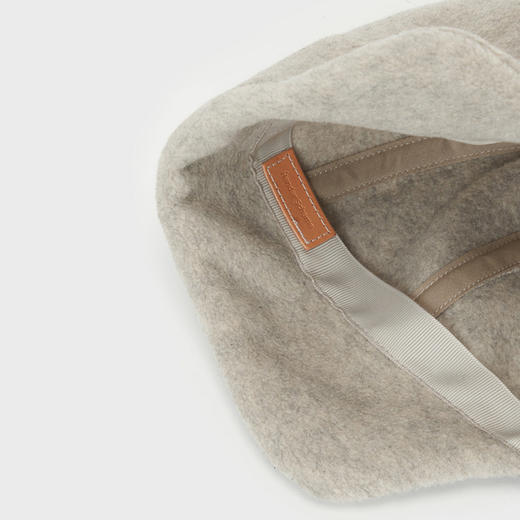 Hender Scheme fleece ear cap 日本手工植鞣皮拼接帽子 商品图2