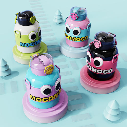 「四款配色！大肚保温杯」新款高颜值吨吨保温杯316不锈钢吸管杯多巴胺儿童水壶大肚水杯餐饮用具 商品图1