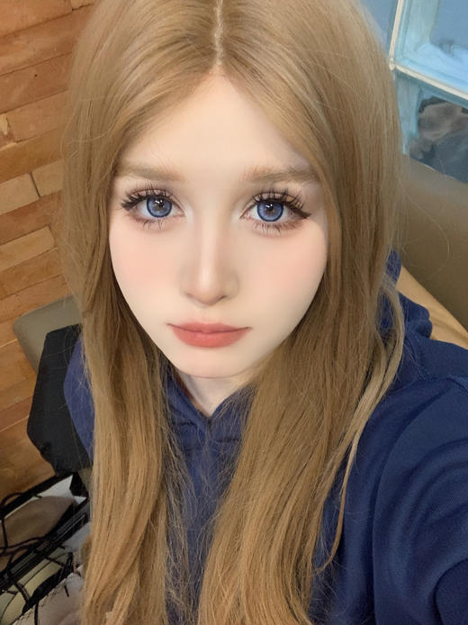 【大直径】MOREA-清泉羽翼蓝-14.5mm 【年抛 0-1000度 含525/575】 商品图4