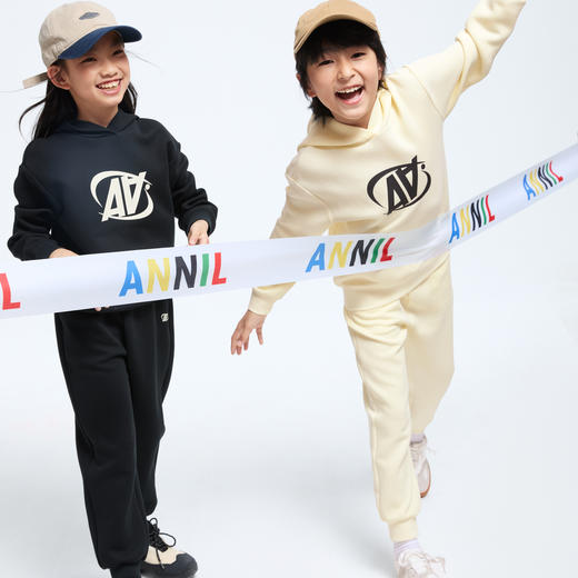 男女童带帽卫衣套装秋季新款安奈儿童装EM431551 商品图5