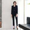 IWY/秋冬款藏青西装小腿裤套装气质高端干练一粒扣商务接待职业装CP1909 商品缩略图1