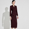IWY/安可拉红职业装套裙气质高级感主持人正装遮肉显瘦西装两件套WC022+243052S1 商品缩略图2