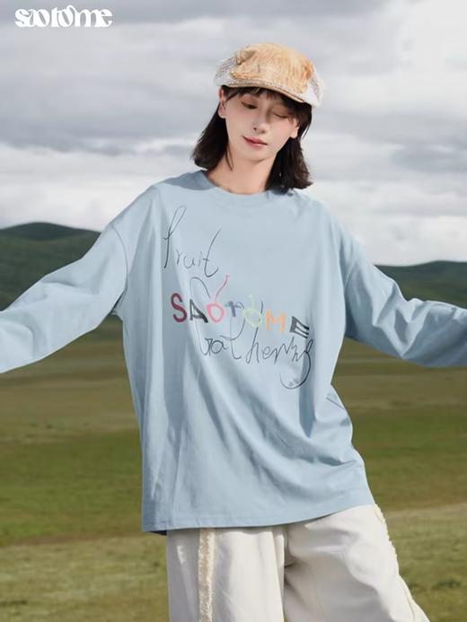 早乙女惠子saotome/STMCX243294/变形水果logo脏染T恤 商品图3