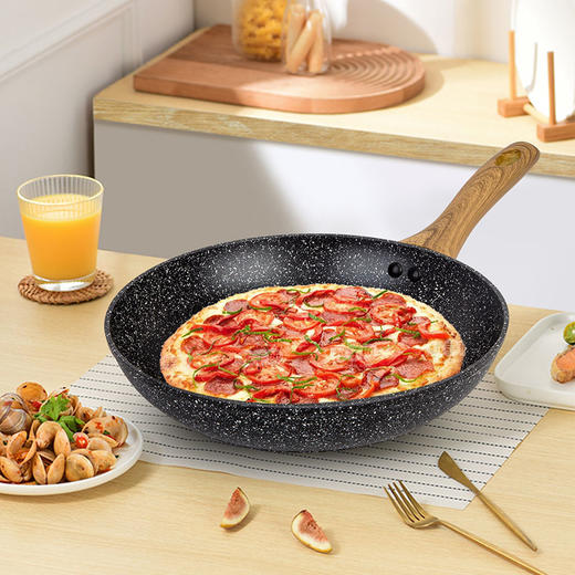 【内购专享】左家右厨 木纹柄系列不粘煎盘26cm 商品图1