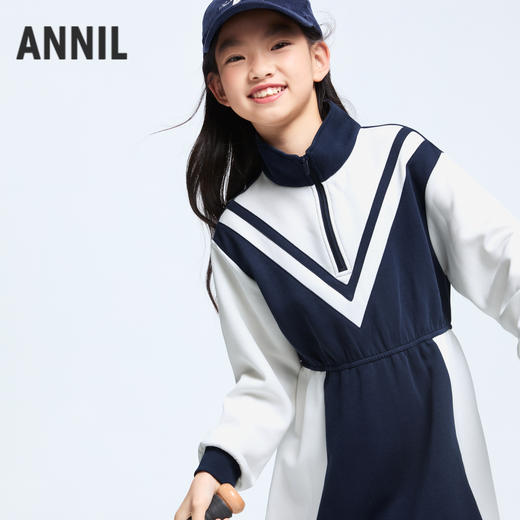 女童长袖连衣裙秋季新款安奈儿童装EG433516 商品图1