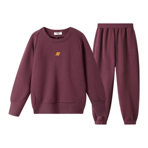 男女童高街风圆领卫衣套装秋季新款安奈儿童装EM431550 商品图7