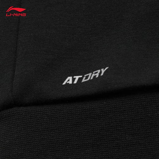 李宁卫衣男子时尚空气层宽松套头圆领健身运动上衣AWDU165 商品图7