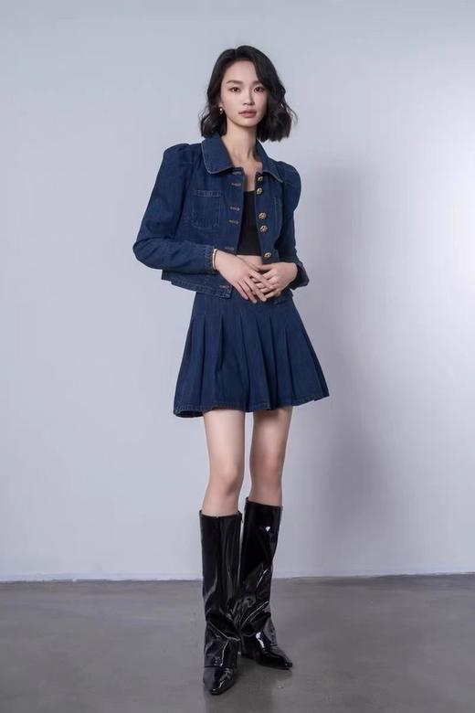 Stay2Weeks 宫廷俏皮风牛仔外套半裙套装 19088 商品图4
