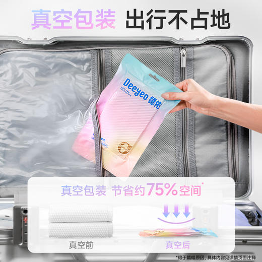 【GX】德佑彩云款一次性真空洗浴柔巾70cm*100cm单条*2包/6包/12包 商品图3