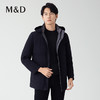 【名盾】立领带帽长款羽绒服，85%大朵鸭绒，可拆卸内胆M0DL25671B 商品缩略图2
