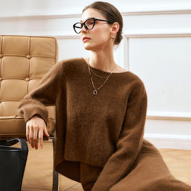 欧芮儿设计感毛织裙类套装温暖优雅