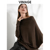 VIMAGE纬漫纪秋季新款落肩圆领慵懒时尚毛衣针织衫VC2401306 商品缩略图11