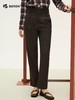 波顿2024年秋季新款女士中高腰直筒修身显瘦休闲裤高端美式长裤子 商品缩略图2