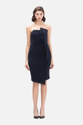 FEW MODA 蓝紫色抹胸礼服 13733