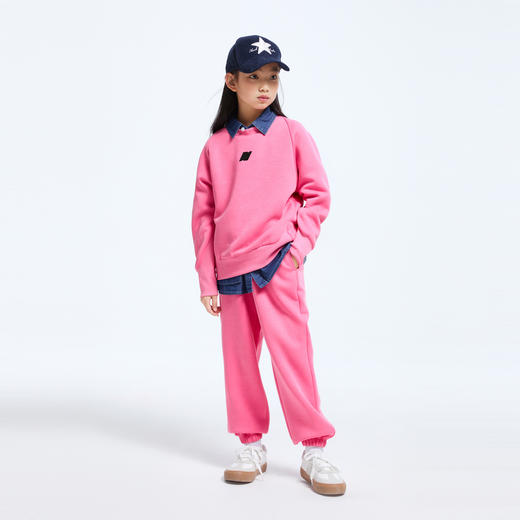 男女童高街风圆领卫衣套装秋季新款安奈儿童装EM431550 商品图5