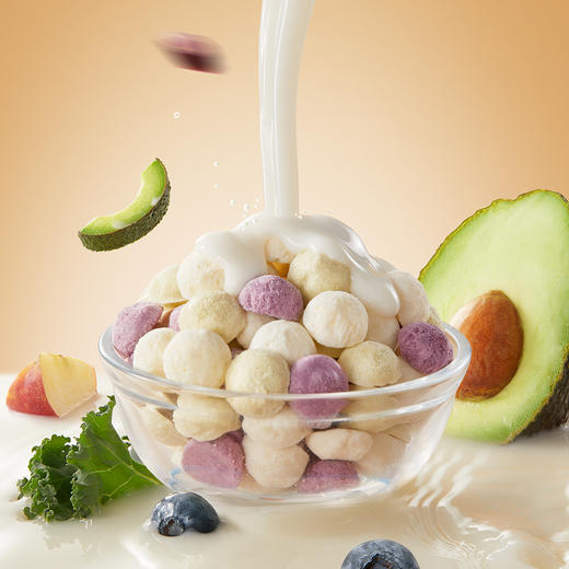 【零食】【婴标】婴幼儿DHA牛乳溶豆（浓醇奶香/牛油果羽衣甘蓝/蓝莓紫胡萝卜），送婴幼儿辅食食谱 商品图4