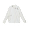 谜底大廓形衬衫女2024冬季新品休闲落肩袖字母刺绣衬衣244MC1691 商品缩略图4
