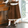 Famecoco范可儿文艺花边伞裙秋冬中长款可爱半身裙FAB8HA026 商品缩略图1