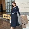 奢姿大码女装2024秋冬假两件针织时尚连衣裙胖妹妹气质小立领裙子9944891096 商品缩略图3