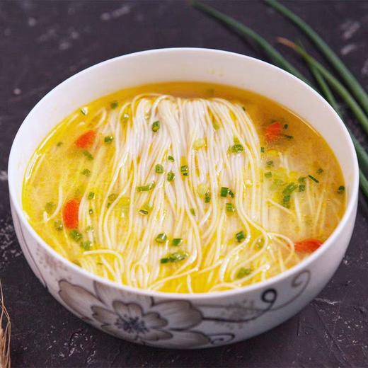 【甄选】鸡汤银丝面秋冬鲜鸡汤面30秒即煮即熟劲道爽滑5包/袋 商品图2